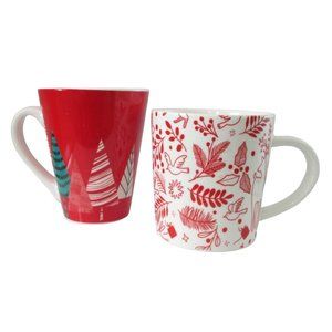 2 Starbucks Christmas Coffee Tea Hot Chocolate Mugs Holiday Theme